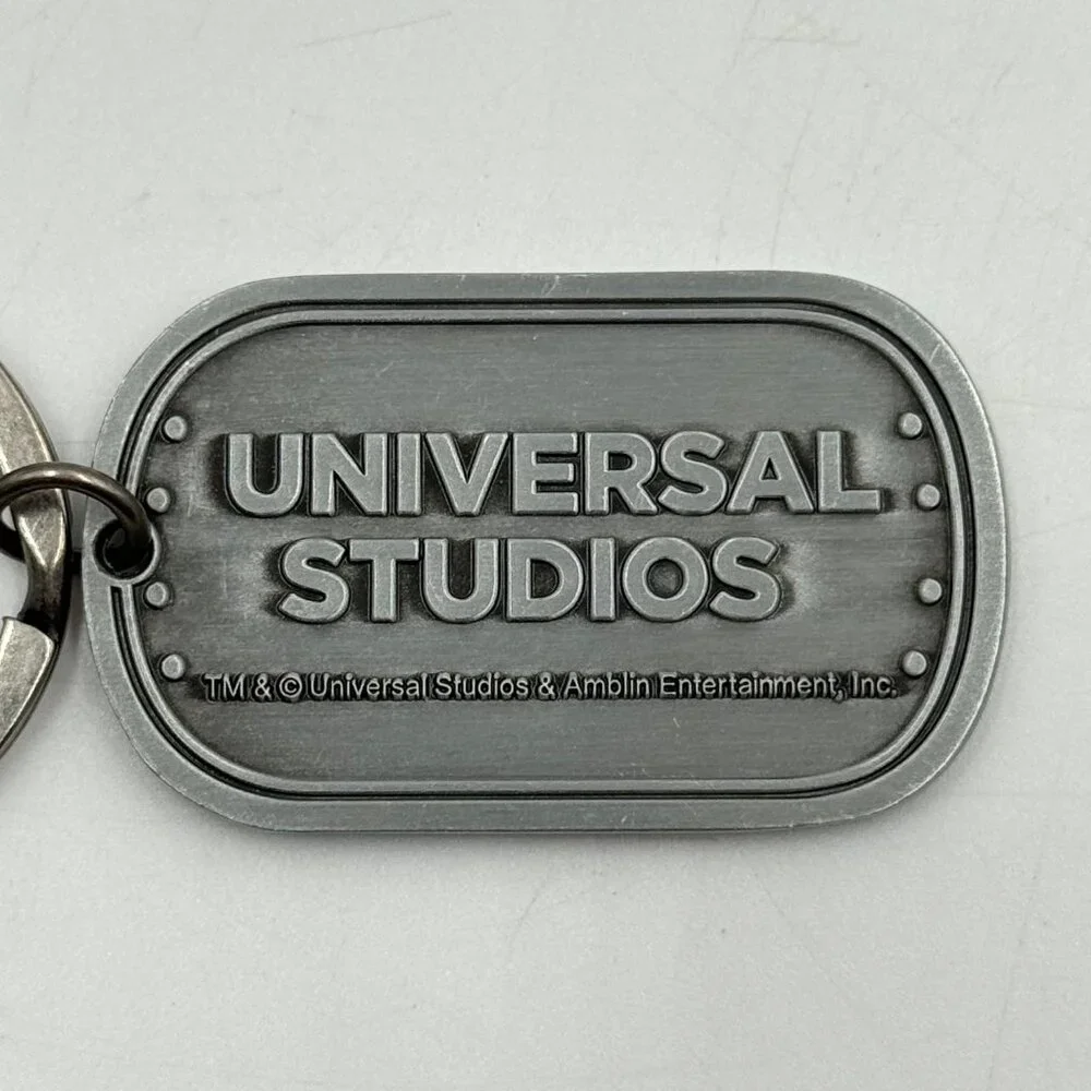 Universal Studios Jurassic World T-Rex Dinosaur Metal Keychain Name Jorge